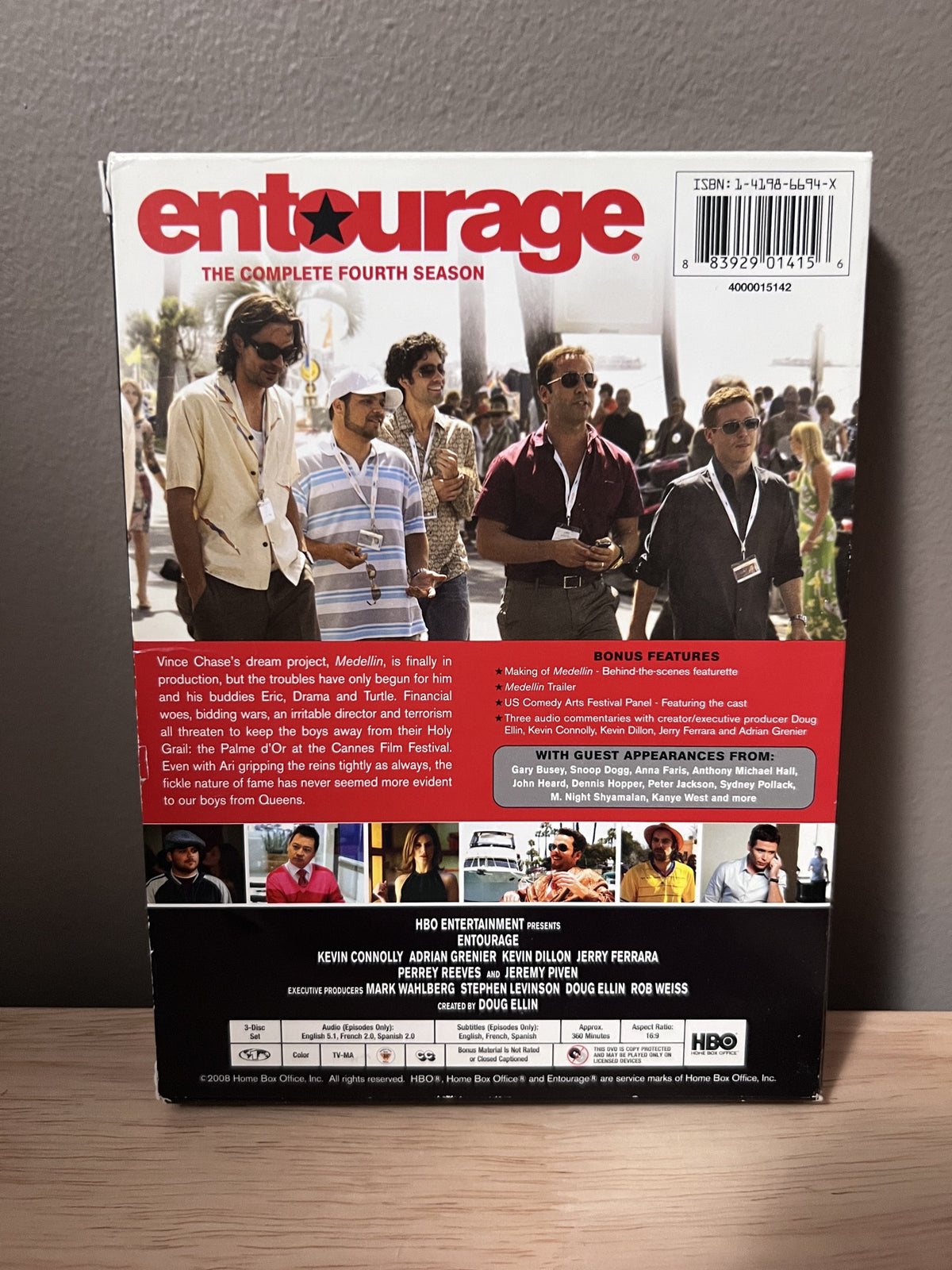 Entourage: The Complete Fourth Season - back