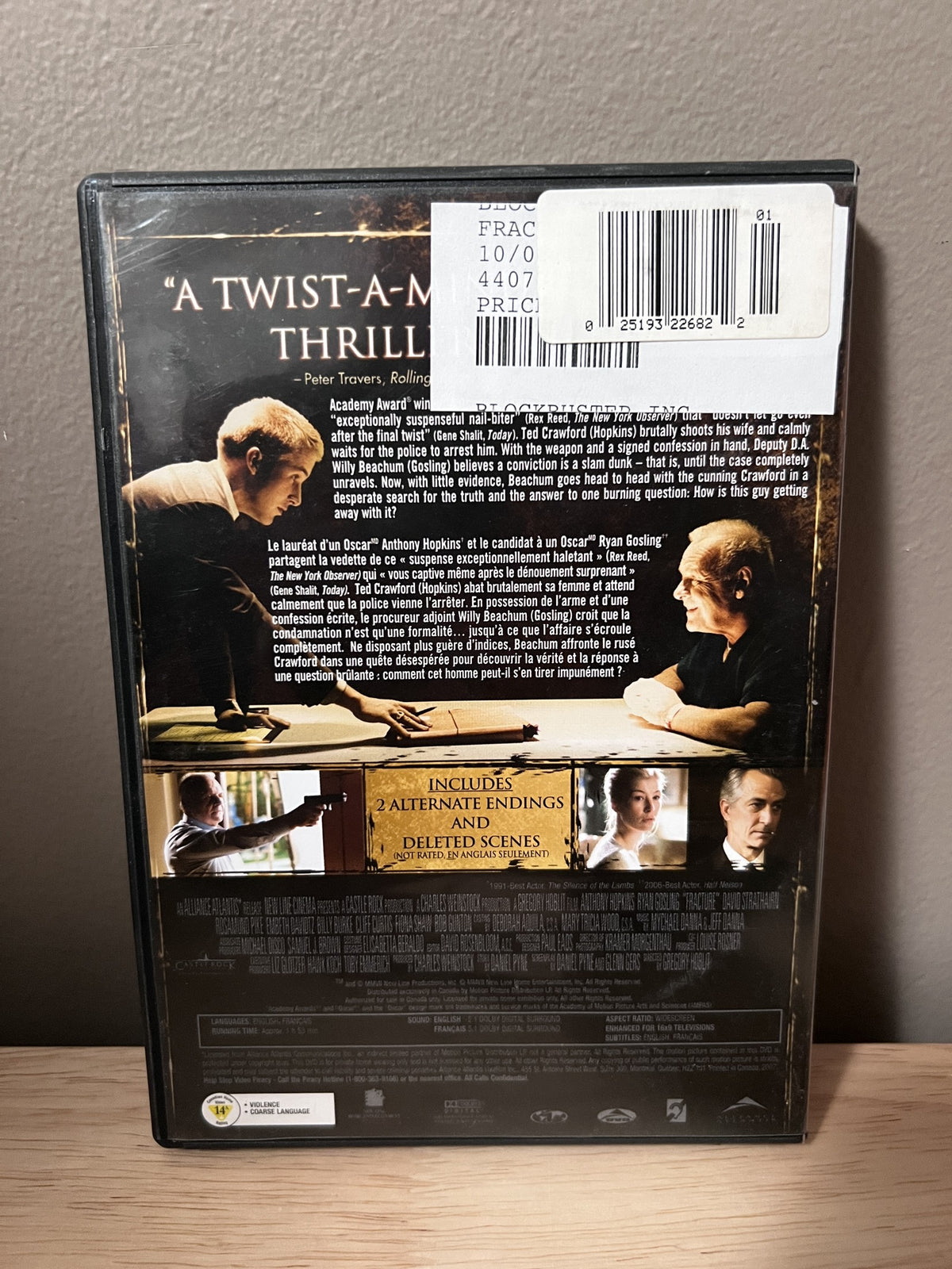 Fracture: Widescreen - back