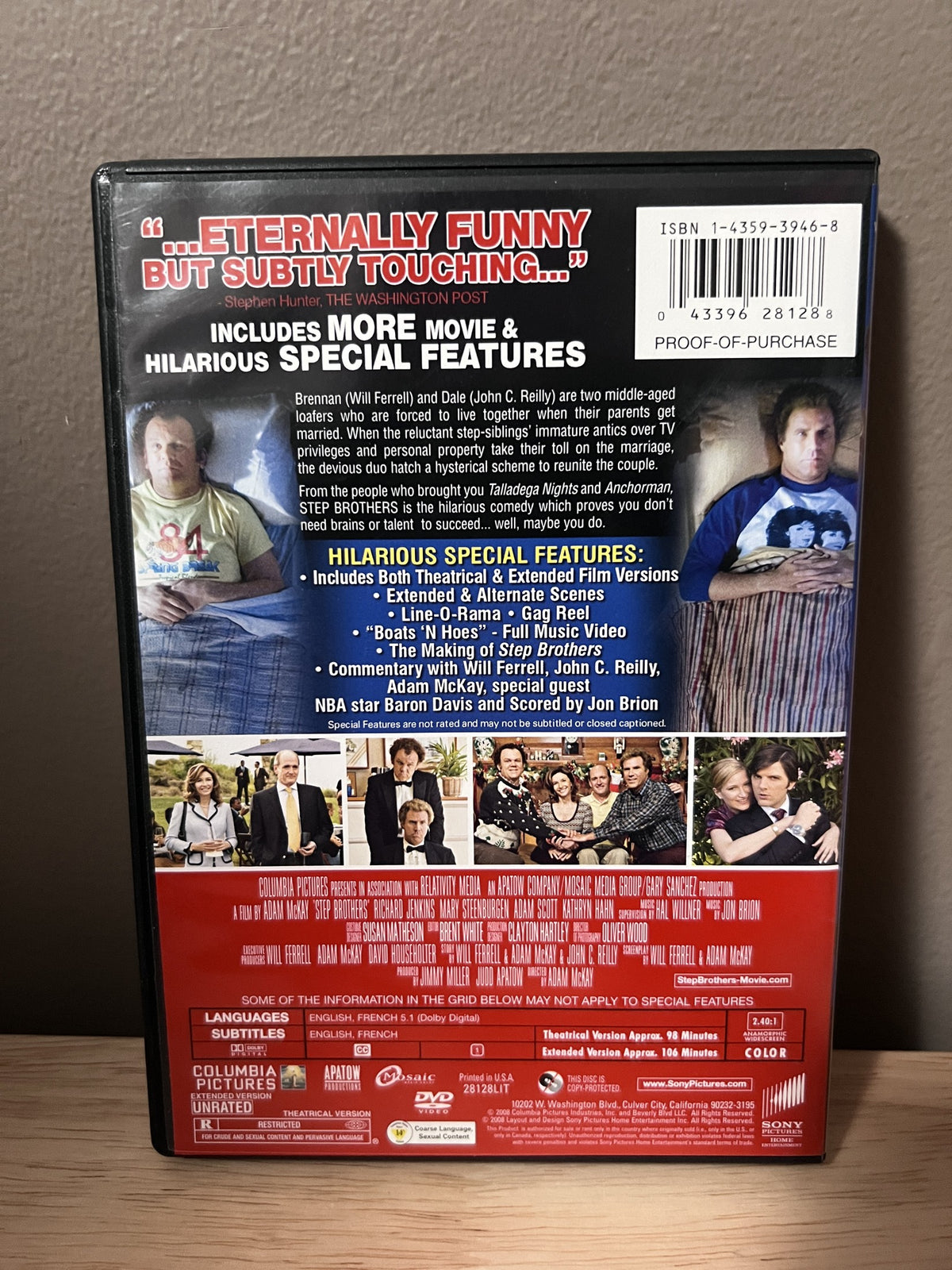 Step Brothers: Unrated Widescreen Edition - back