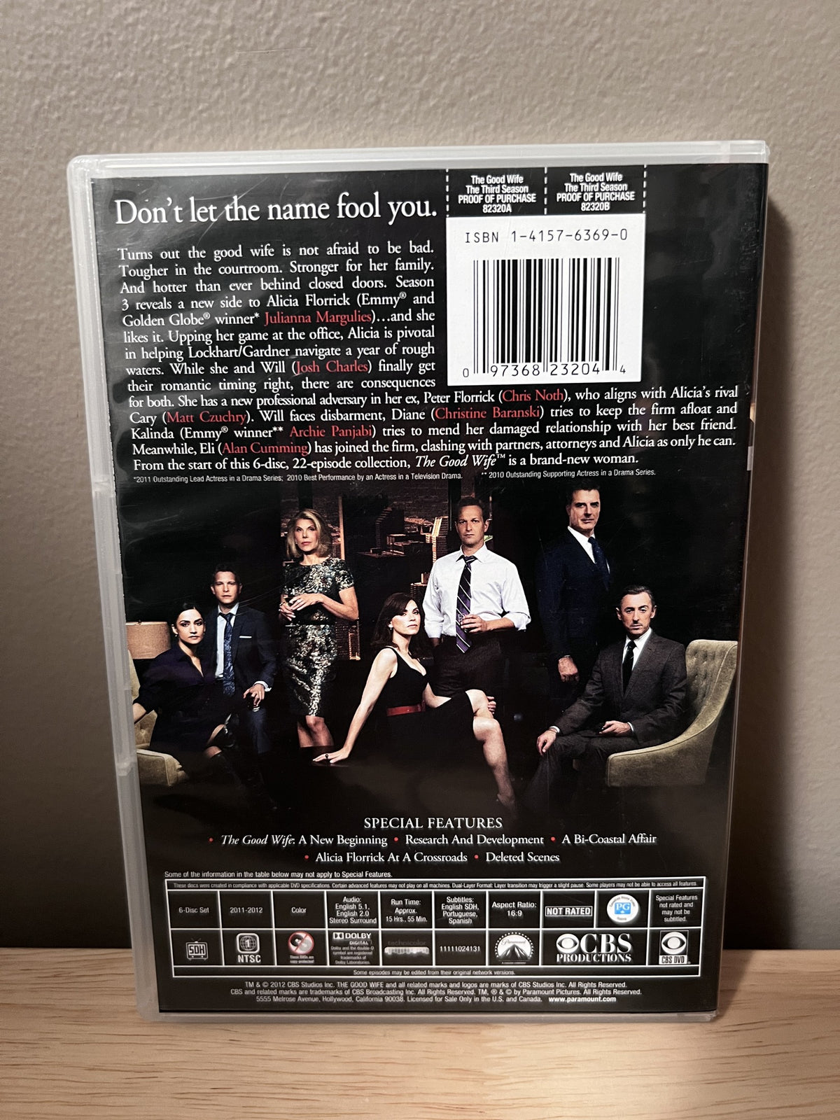 The Good Wife: The Third Season - back