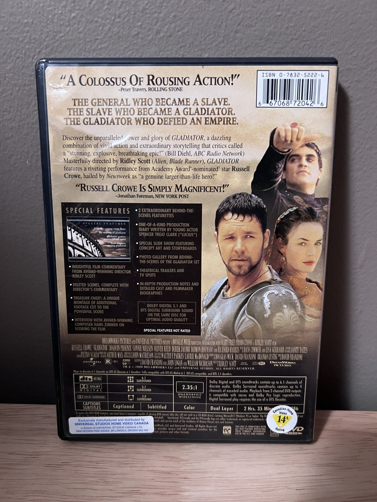 Gladiator: Signature Selection - back