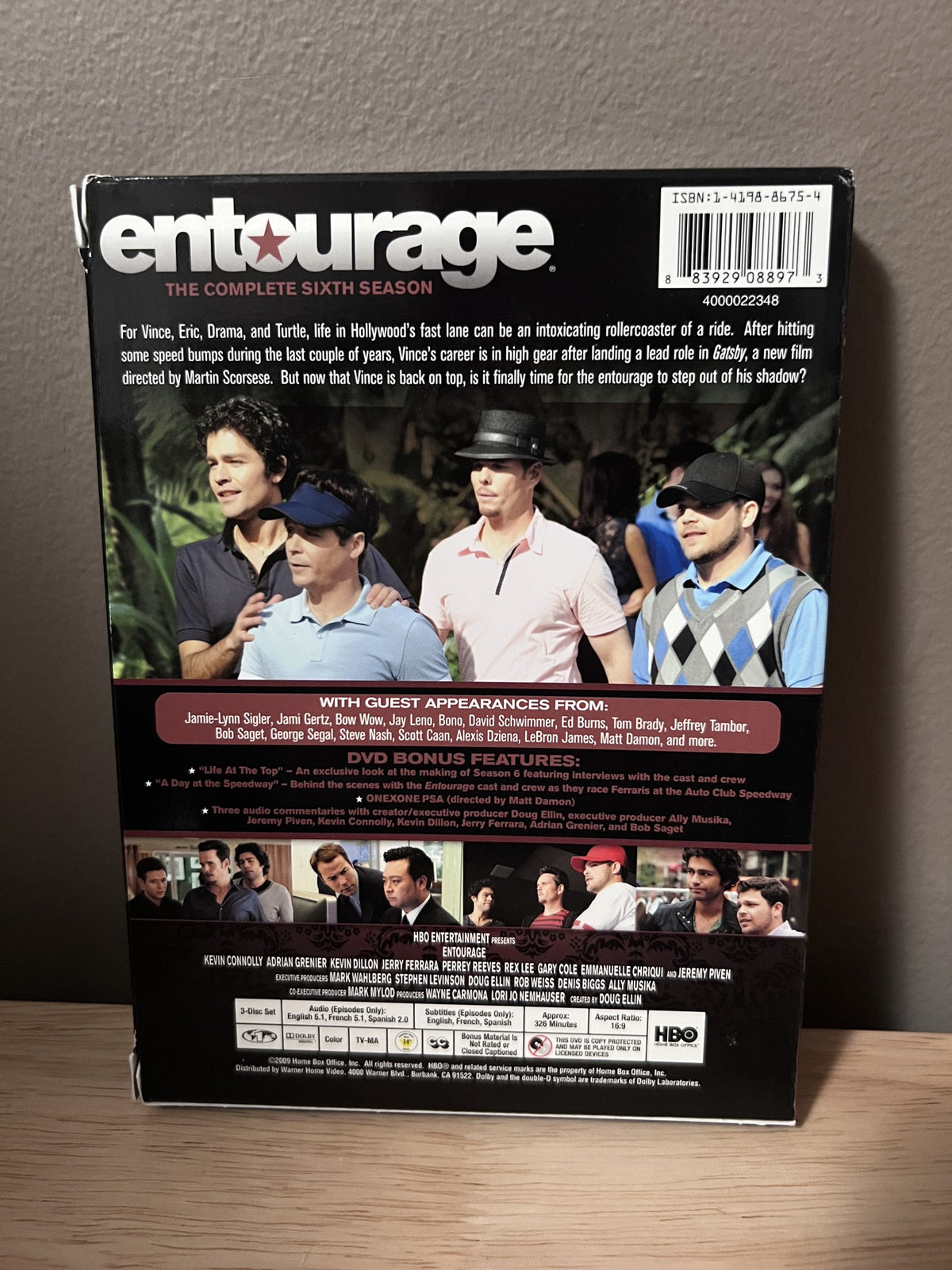 Entourage: The Complete Sixth Season - back