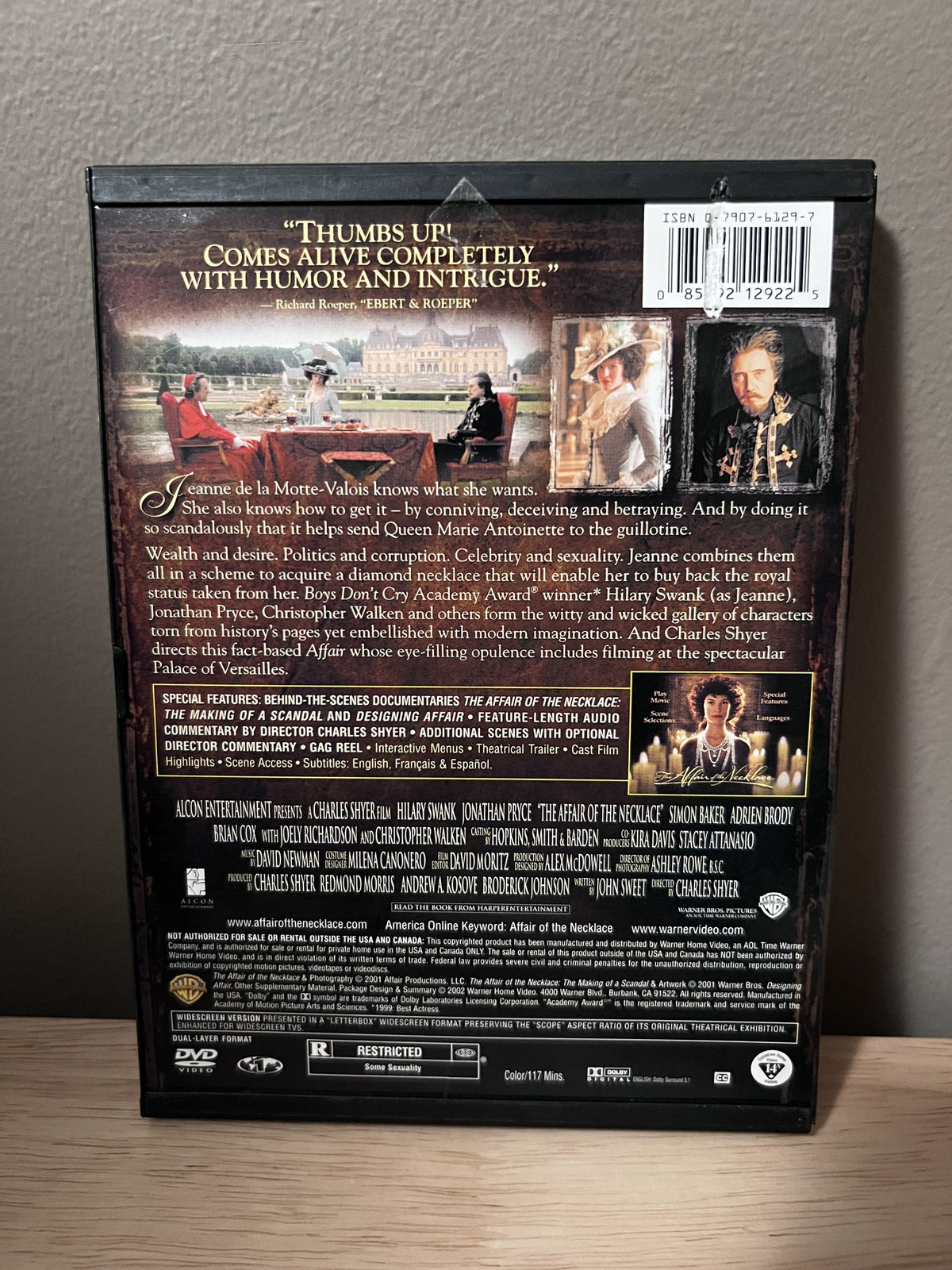 The Affair of the Necklace - back