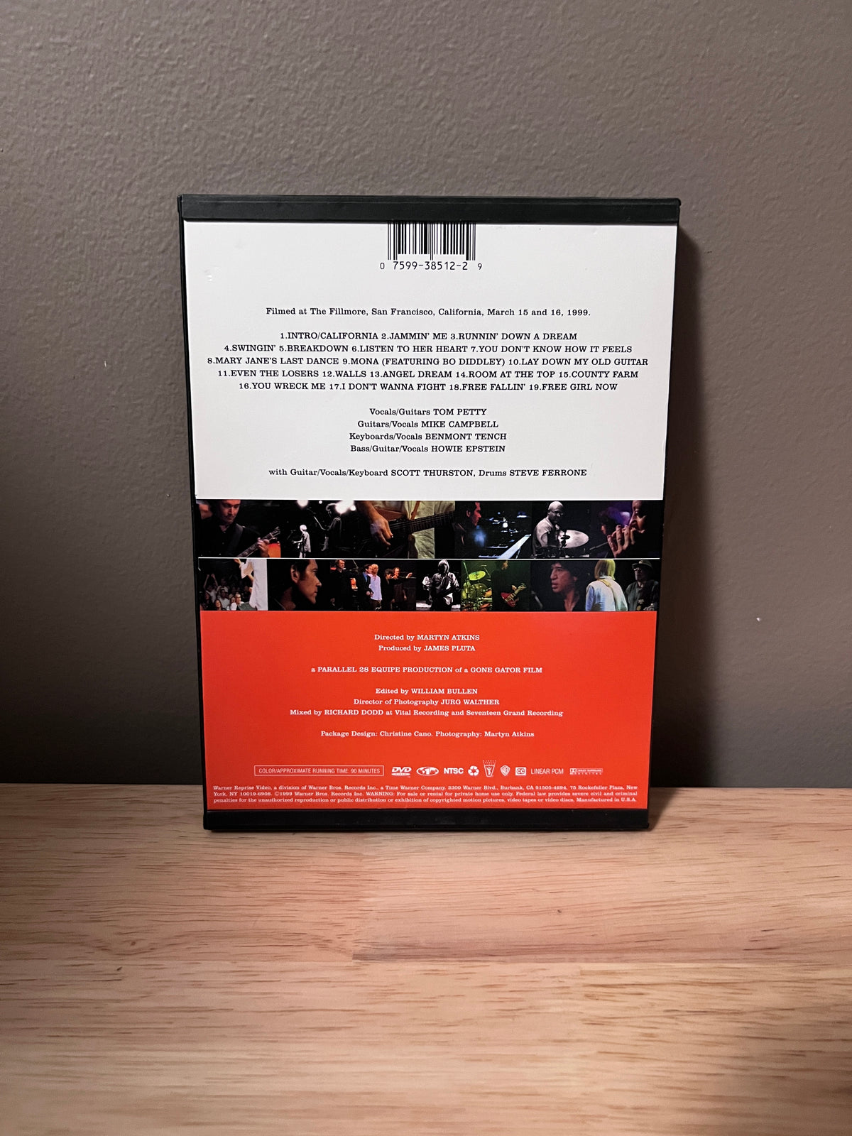 Back cover of Tom Petty and the Heartbreakers: High Grass Dogs – Live from the Fillmore DVD