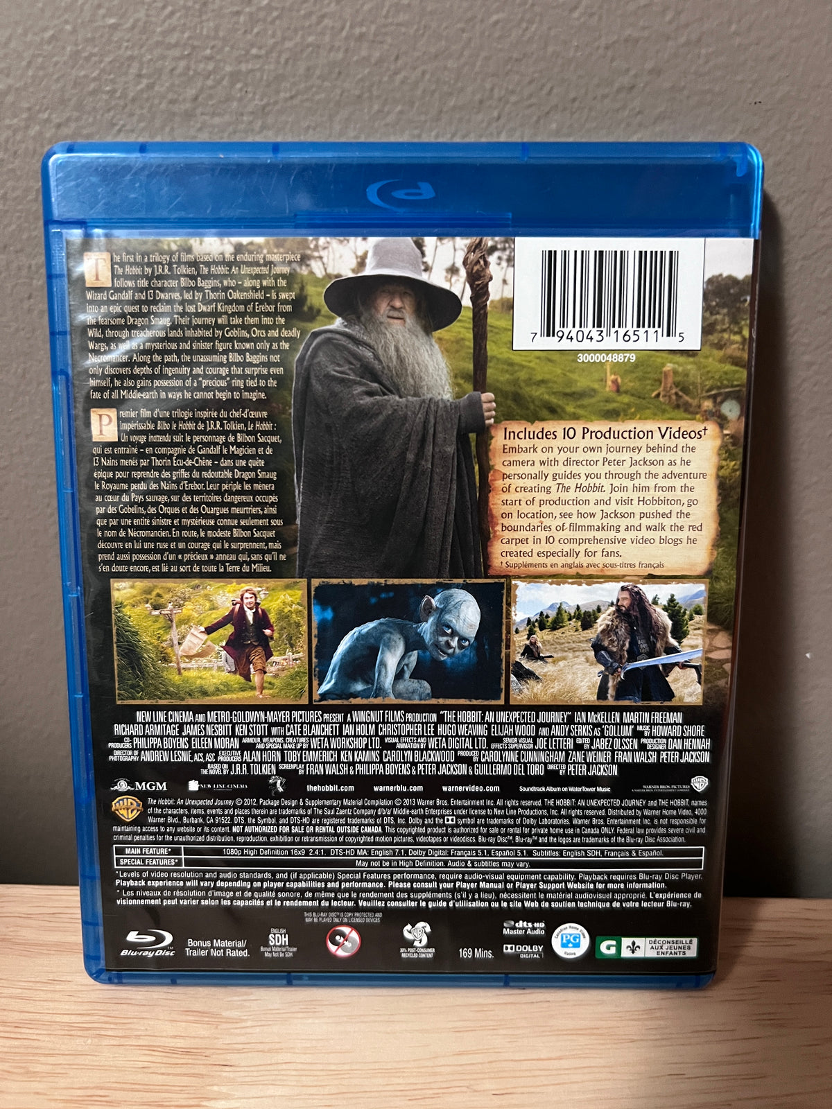 The Hobbit: An Unexpected Journey - back