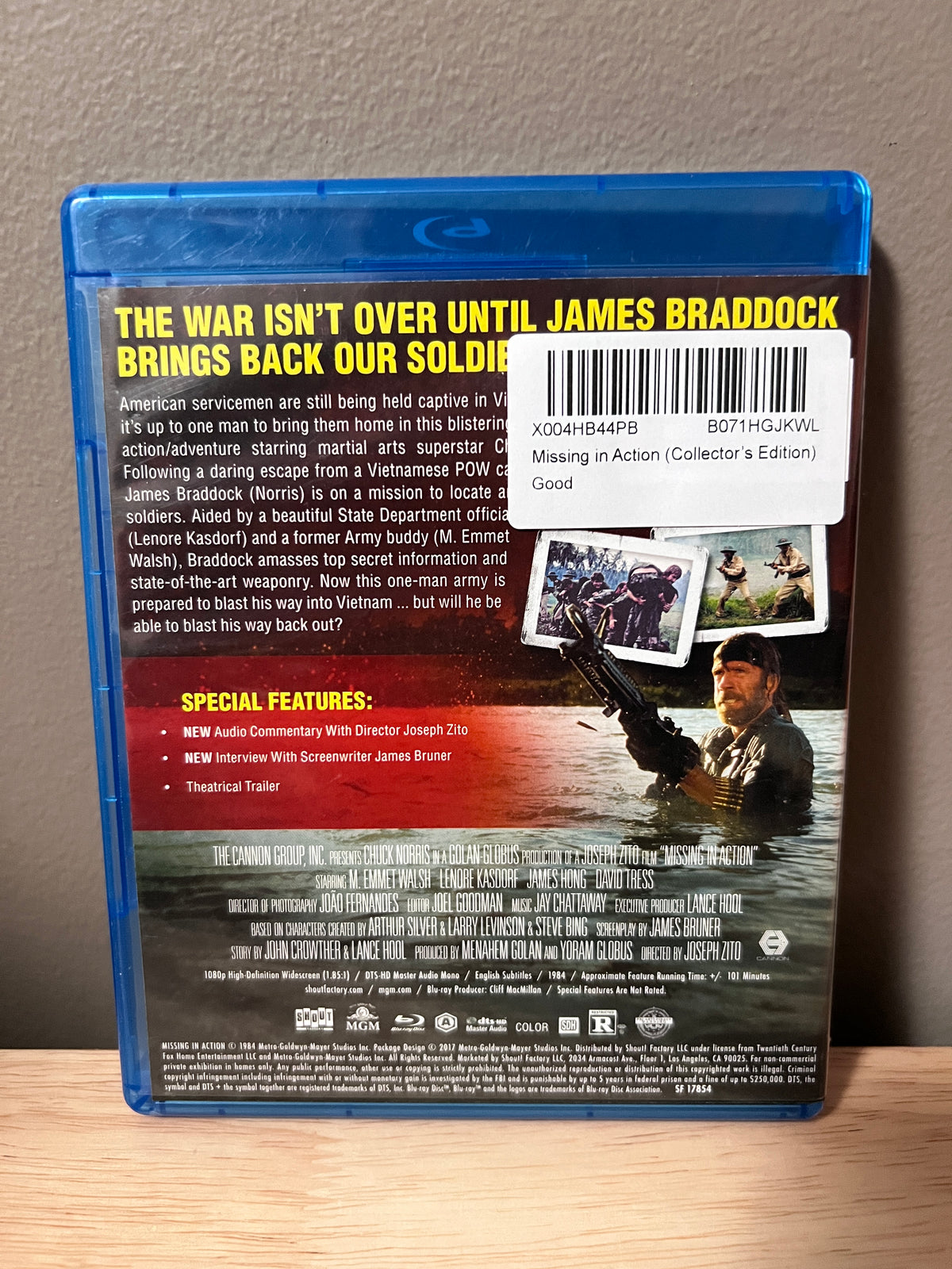 Missing in Action — Collector’s Edition - back