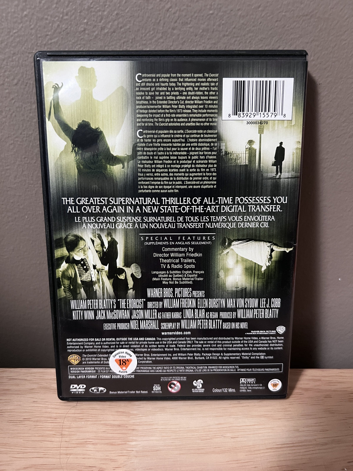 The Exorcist: Extended Director’s Cut — back