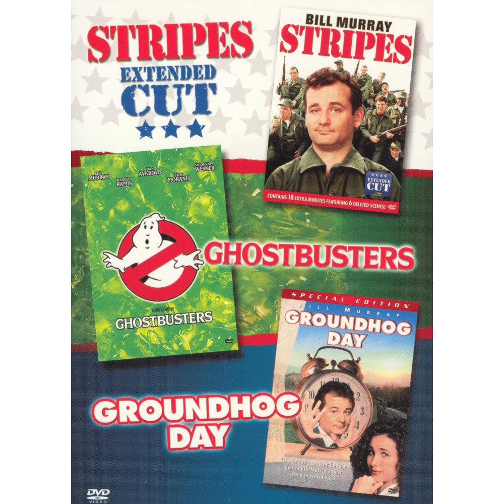 Bill Murray Comedies Collection: Stripes / Ghostbusters / Groundhog Day [DVD] — catalogue cover