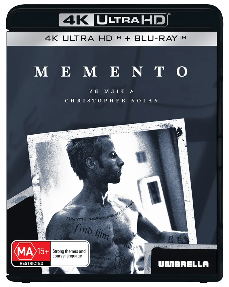 Christopher Nolan's Memento 25th Anniversary (2000) (Australian Import) [4K Ultra HD + Blu-ray]