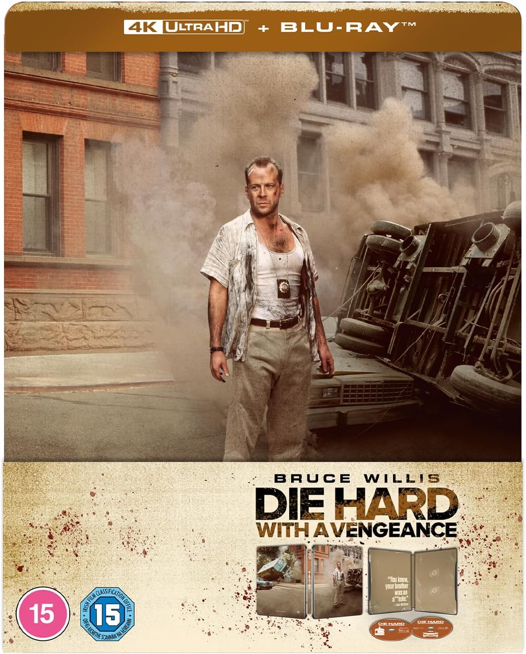 Die Hard with a Vengeance Limited Edition Steelbook (UK Import) [4K Ultra HD + Blu-ray]