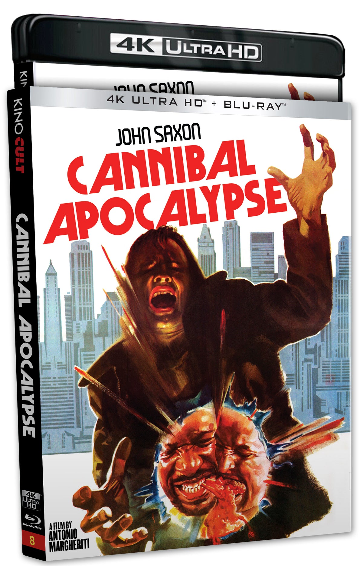 Cannibal Apocalypse aka Cannibals in the Streets / Invasion of the Flesh Hunters (Kino Cult #8) [4K Ultra HD + Blu-ray]