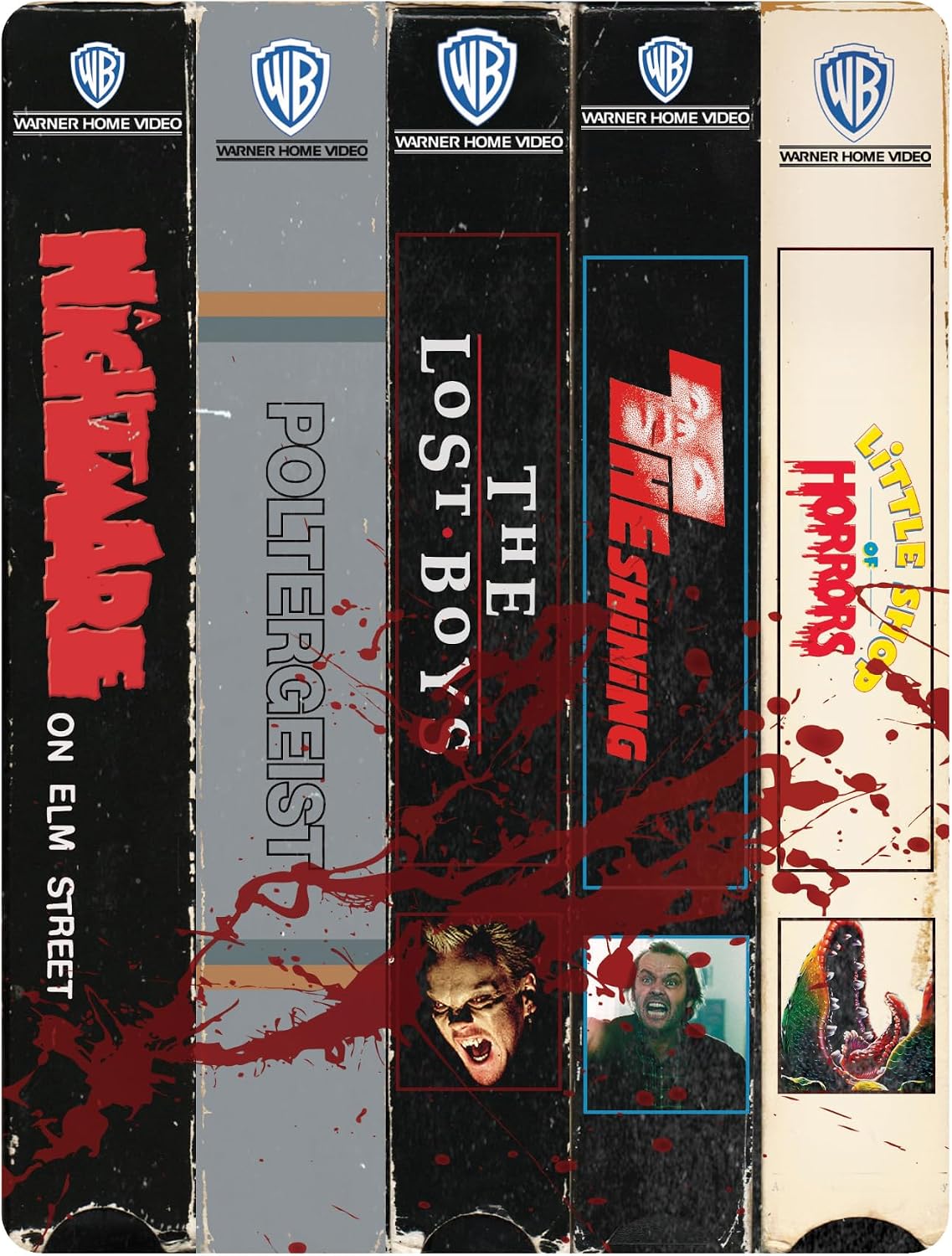 80s Horror Collection Retro Library Steelbook Case (UK Import) [4K Ultra HD + Blu-ray]