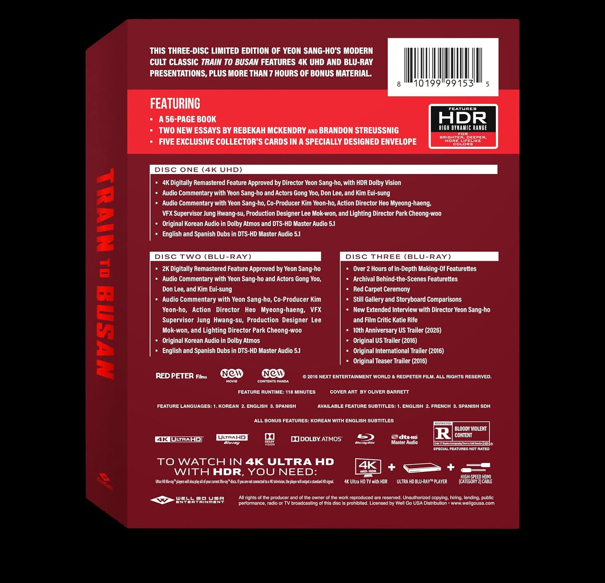 Train to Busan (10th Anniversary) Limited Edition [4K Ultra HD + Blu-ray]