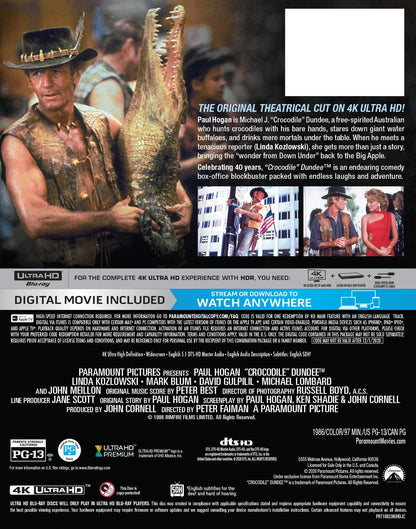 Crocodile Dundee (40th Anniversary Limited Edition Steelbook [4K Ultra HD + Blu-ray]