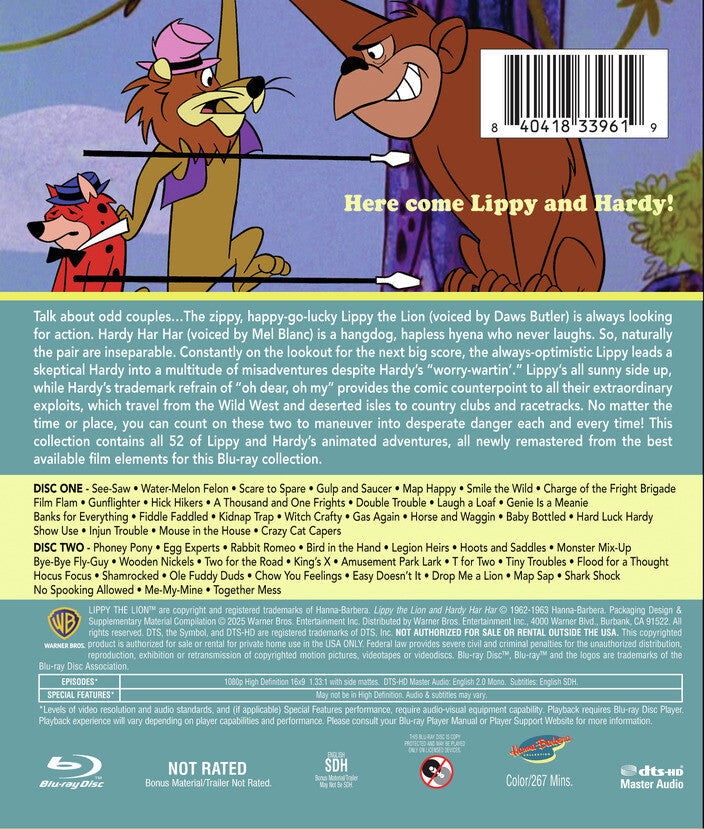 Lippy the Lion and Hardy Har Har: The Complete Series (US Import) [Blu-ray] back cover