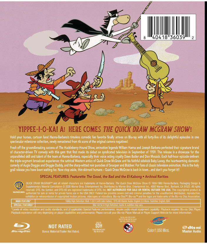 The Quick Draw McGraw Show (US Import) [Blu-ray] back cover