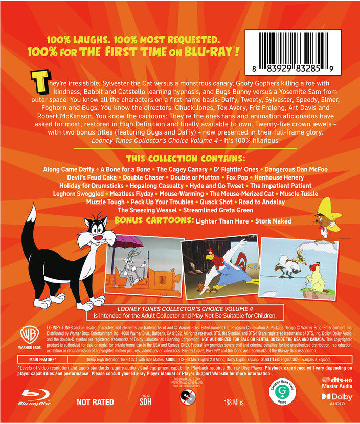 Looney Tunes Collector's Choice: Volume 4 (US Import) [Blu-ray] back cover