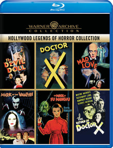 Hollywood Legends of Horror Warner Archive Blu-ray front cover
