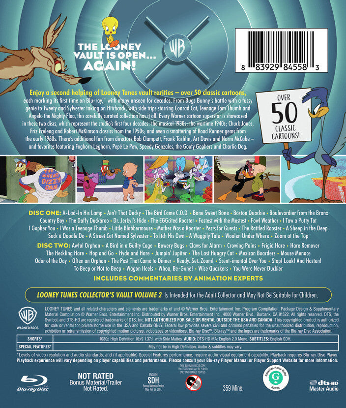 Looney Tunes Collector's Vault Volume 2 (US Import) [Blu-ray] back cover