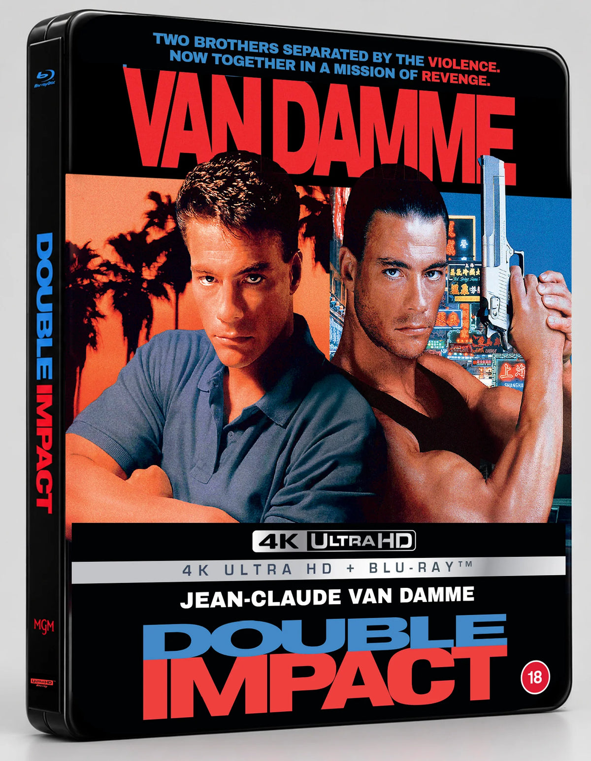 Double Impact Limited Edition Steelbook (UK Import) [4K Ultra HD + Region B Blu-ray]