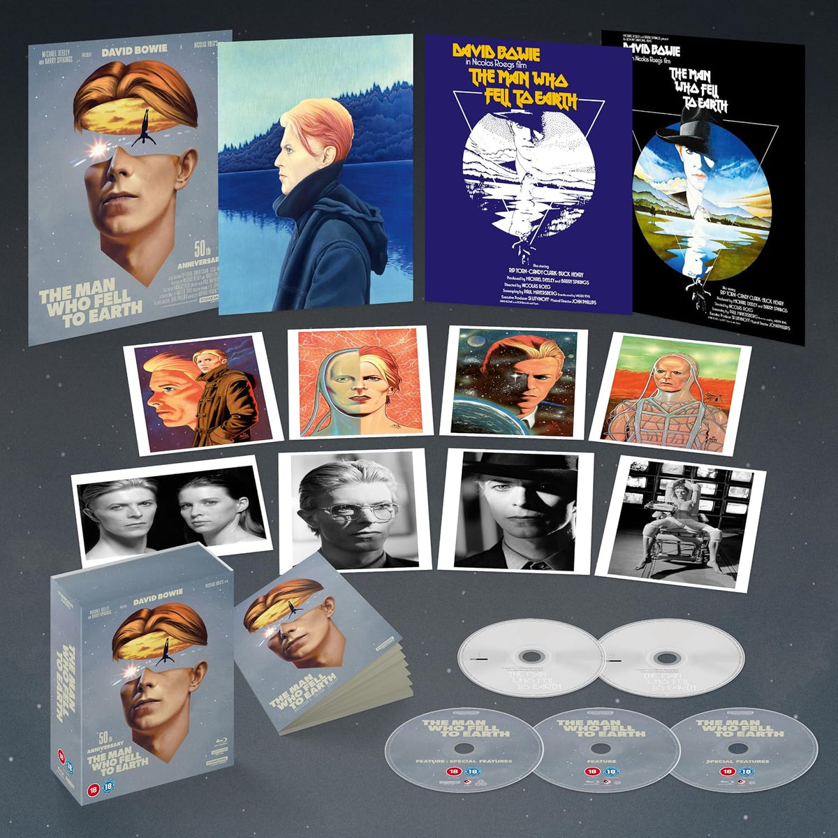 The Man Who Fell to Earth 50th Anniversary Collector’s Edition (UK Import) [4K Ultra HD + Region B Blu-ray]