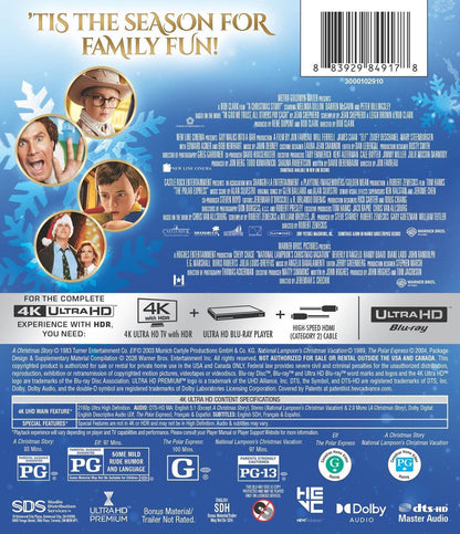 Essential Holiday 4-Film Collection [4K Ultra HD + Blu-ray]