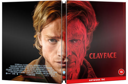 Clayface UK Limited Edition Steelbook front, spine and back artwork, artwork TBC