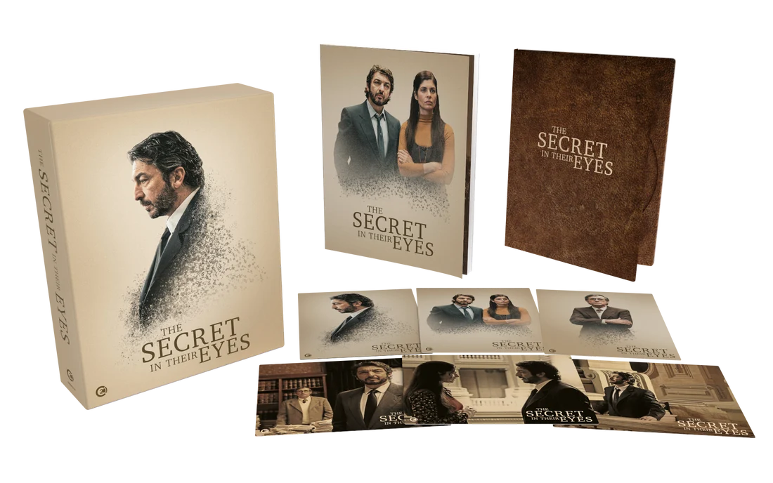 Box contents of The Secret in Their Eyes Limited Edition (UK Import) [4K Ultra HD + Region B Blu-ray]