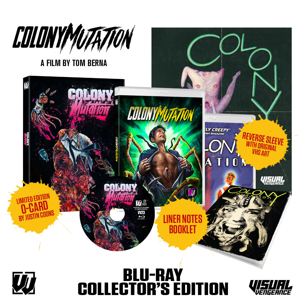 Box contents of Colony Mutation (Visual Vengeance Collector's Edition) [Blu-ray]
