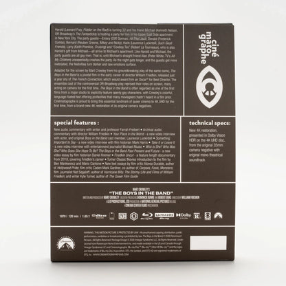 Back cover of The Boys in the Band Limited Edition [4K Ultra HD + Blu-ray]