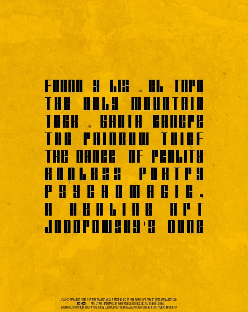 Back cover of Alejandro Jodorowsky Collectors Edition [4K Ultra HD + Blu-ray]