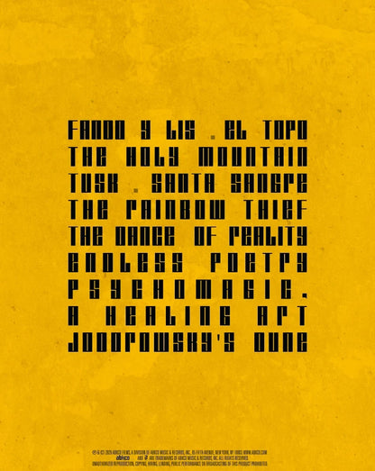 Back cover of Alejandro Jodorowsky Collectors Edition [4K Ultra HD + Blu-ray]