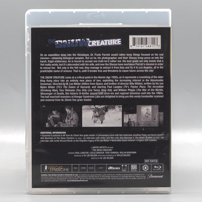 Back case of The Snow Creature [Blu-ray]