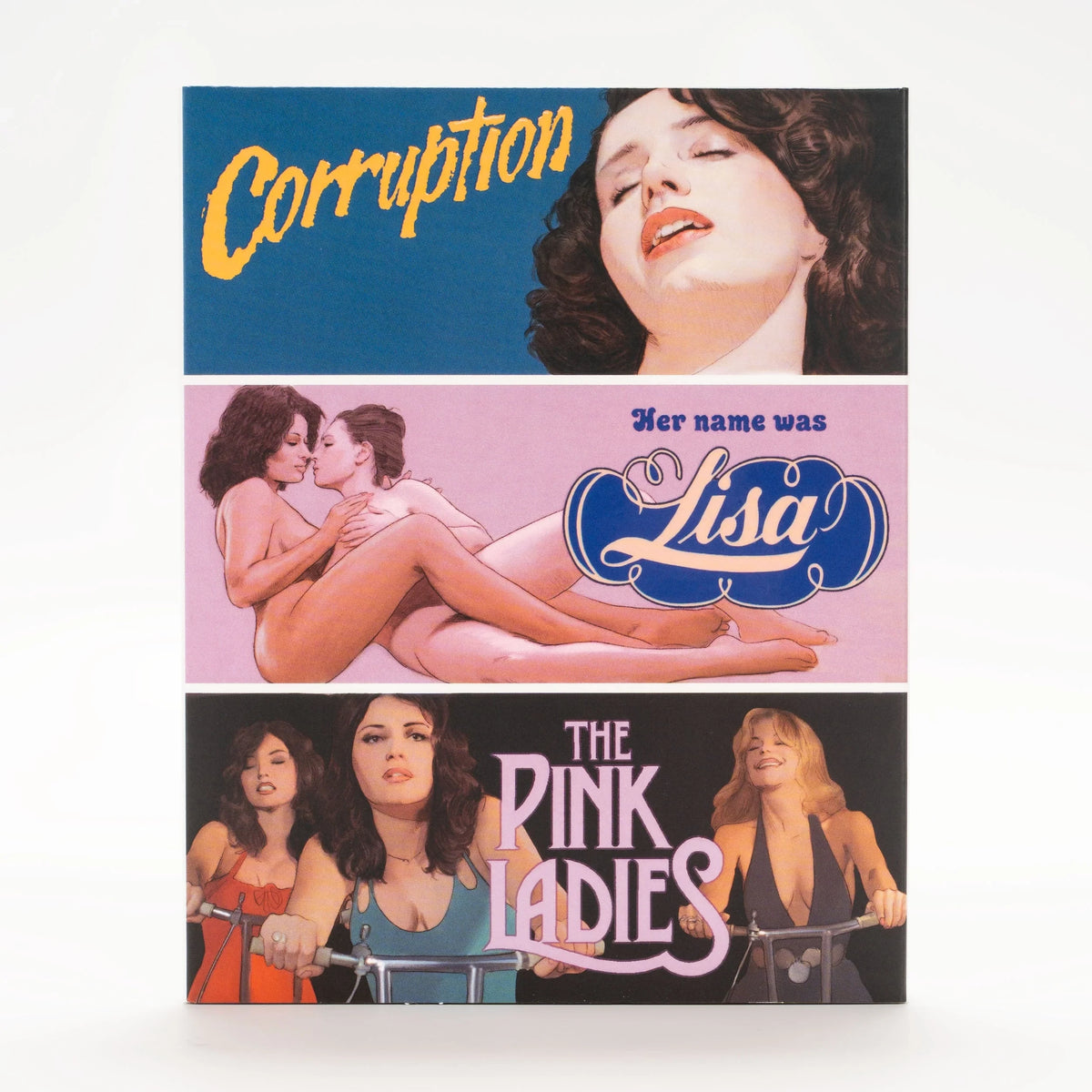 Front cover of Corruption + Her Name Was Lisa + Pink Ladies [Blu-ray]