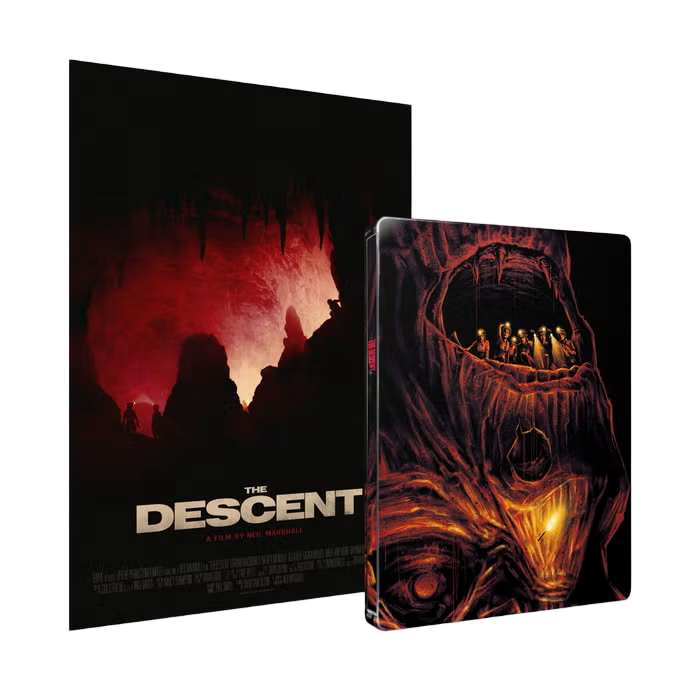 Package contents of The Descent Limited Edition Steelbook (UK Import) [4K Ultra HD + Region B Blu-ray]
