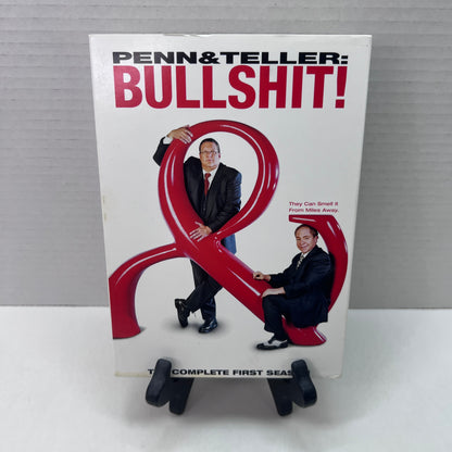 Front cover of Pre-Owned | Penn & Teller: Bullshit! The Complete First Season [DVD]