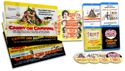 Box contents of Carry On... Film Collection 5 (1969 - 1970) Limited Edition [Blu-ray] (Australian Import)