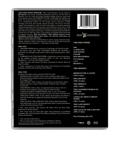 Back case of The Pied Piper & Jiri Barta Shorts Deluxe Limited Edition [Blu-ray]