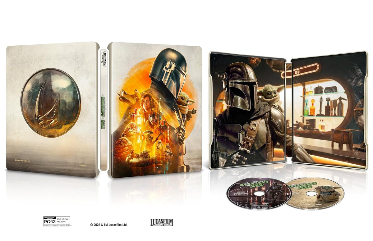 Packshot of The Mandalorian and Grogu Limited Edition Steelbook [4K Ultra HD + Blu-ray]