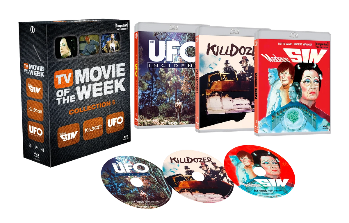Box contents of TV Movie Of The Week Collection Five Limited Edition 3-Disc Hardbox [Blu-ray] (Australian Import)