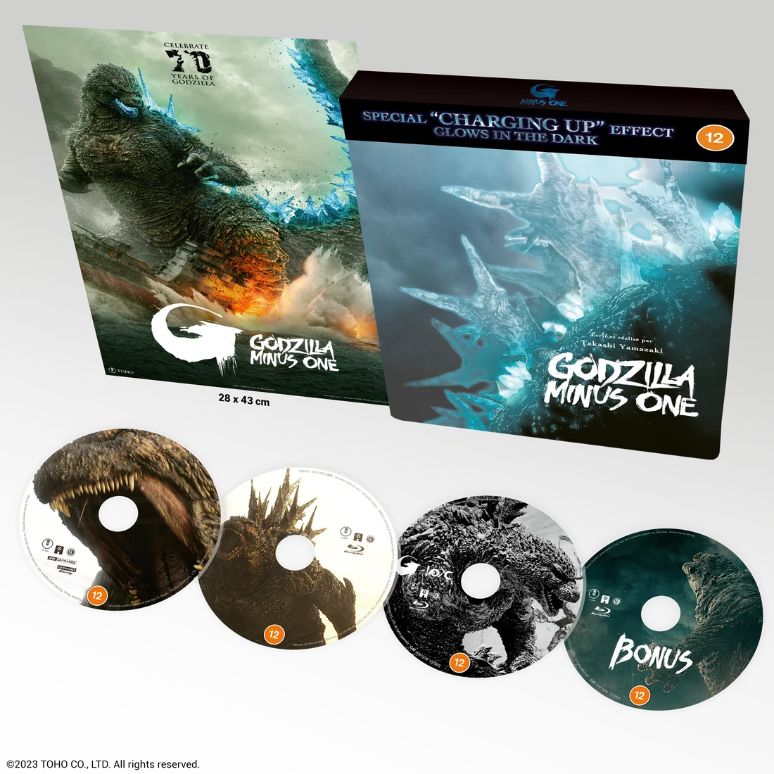 Packshot 2 of Godzilla Minus One Limited Edition Steelbook (UK Import) [4K Ultra HD + Region B Blu-ray]