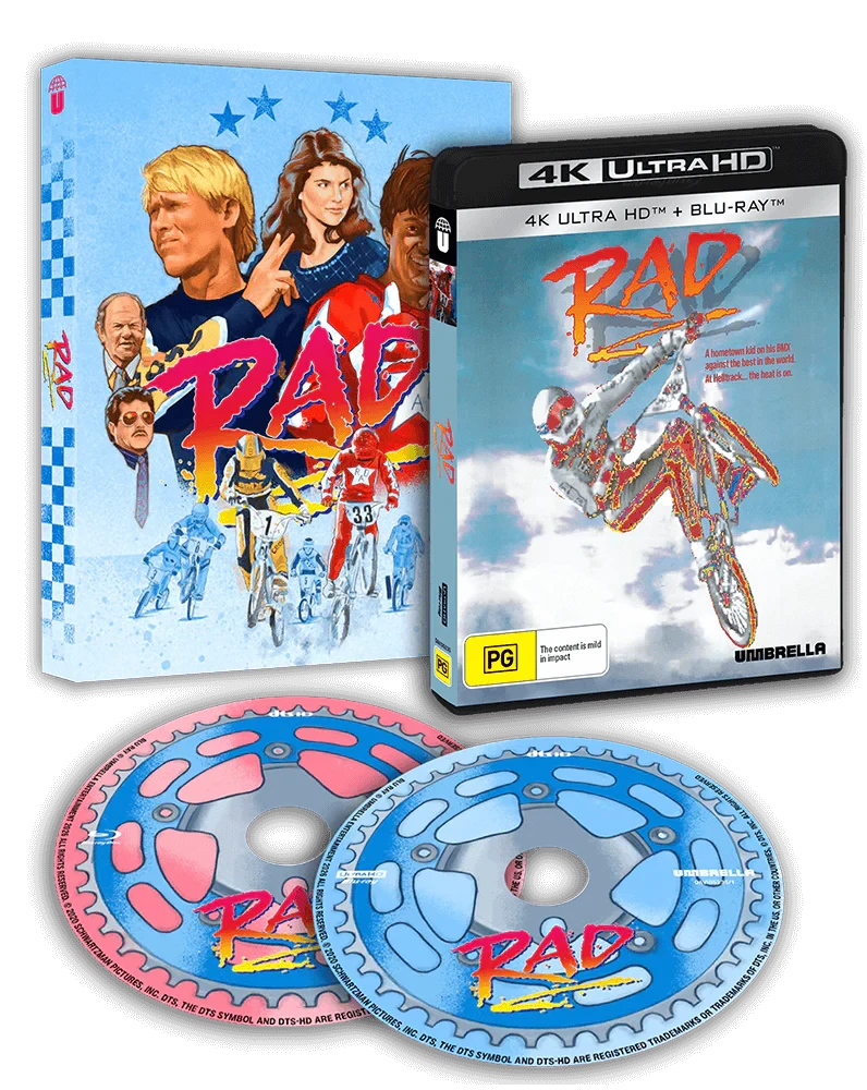 Box contents of Rad (1986) [4K Ultra HD + Blu-ray]