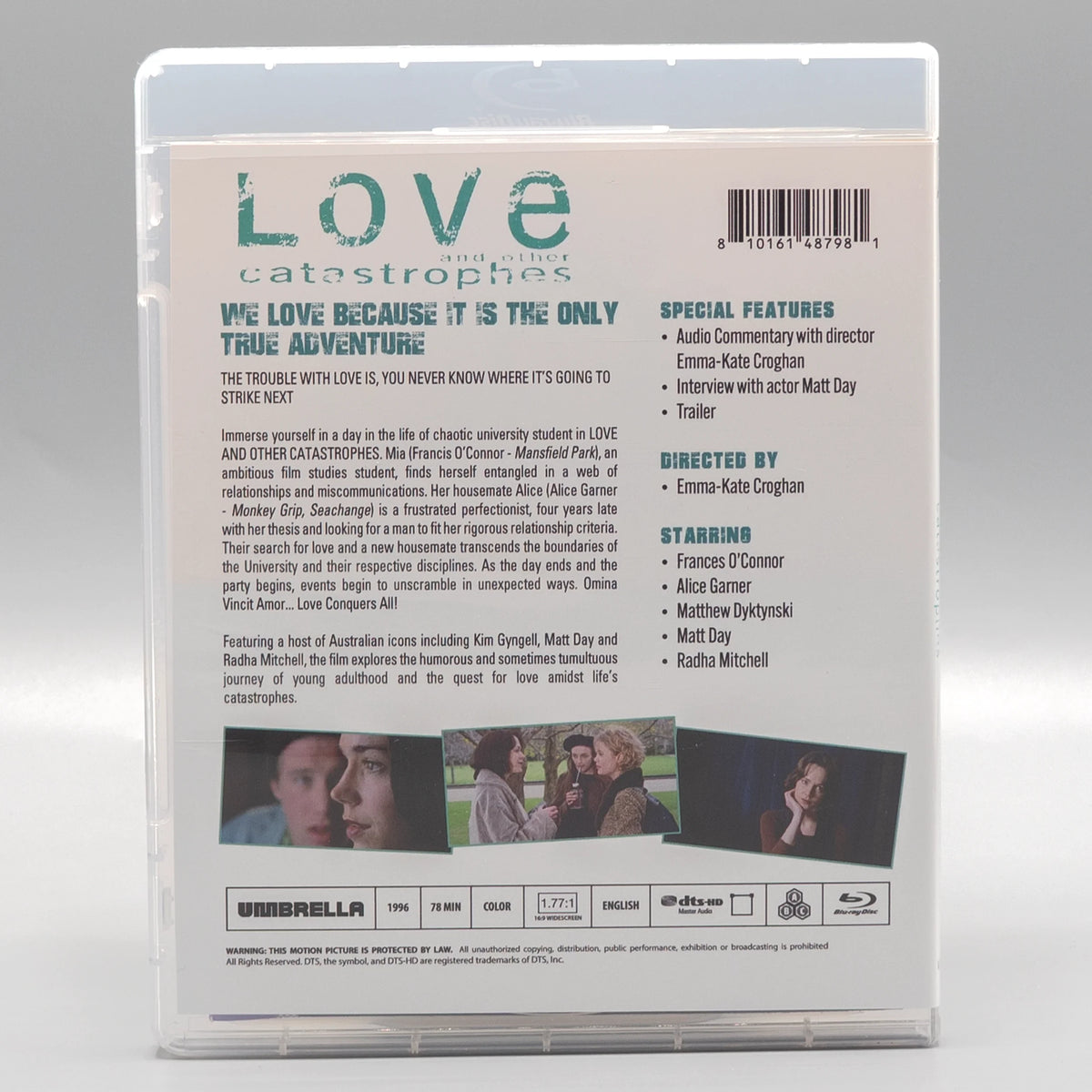 Back case of Love and Other Catastrophes [Blu-ray]