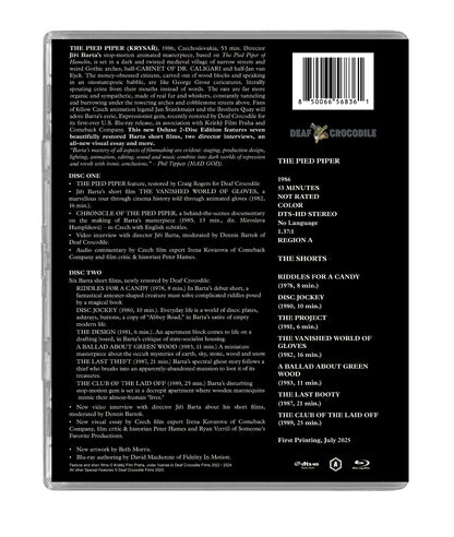 Back cover of The Pied Piper + Jiří Barta Shorts [Blu-ray]