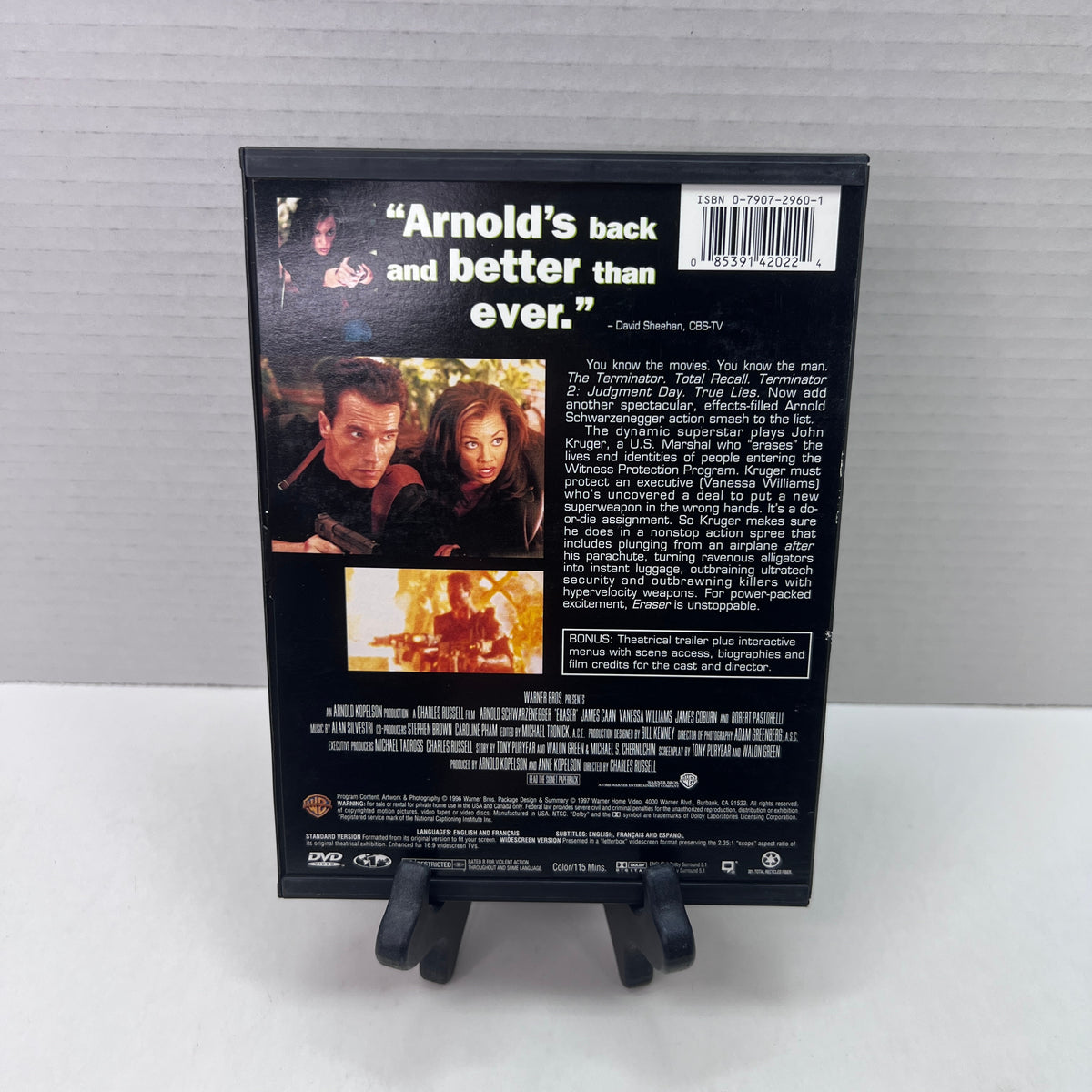 Back cover of Pre-Owned | Eraser [DVD]
