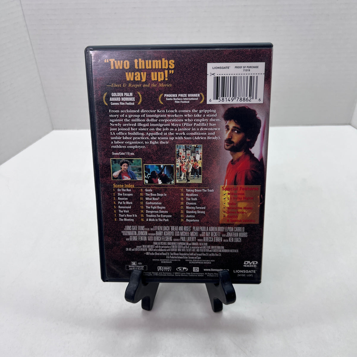 Back cover of Pre-Owned | Bread & Roses [DVD]