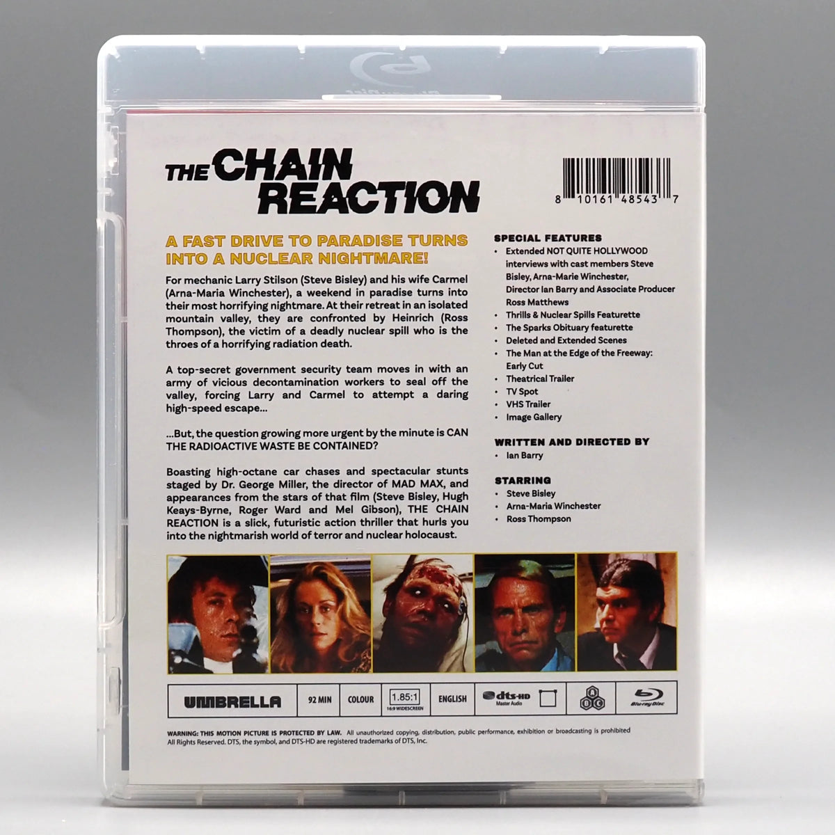 Back case of The Chain Reaction [Blu-ray]