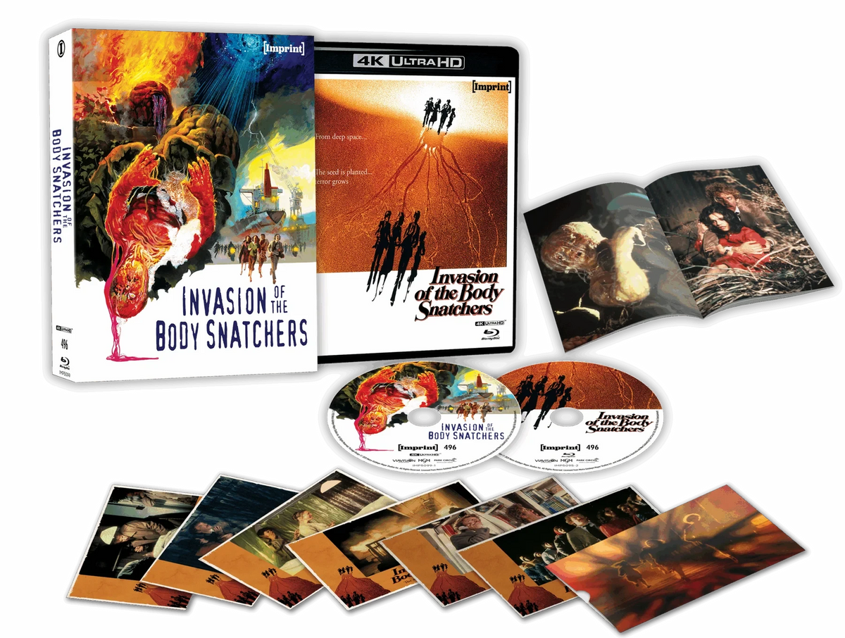 Box contents of Invasion Of The Body Snatchers Limited Edition Hardcase [4K Ultra HD + Blu-ray] (Australian Import)
