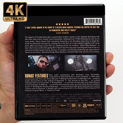 Back cover of Depraved [4K Ultra HD + Blu-ray Set]