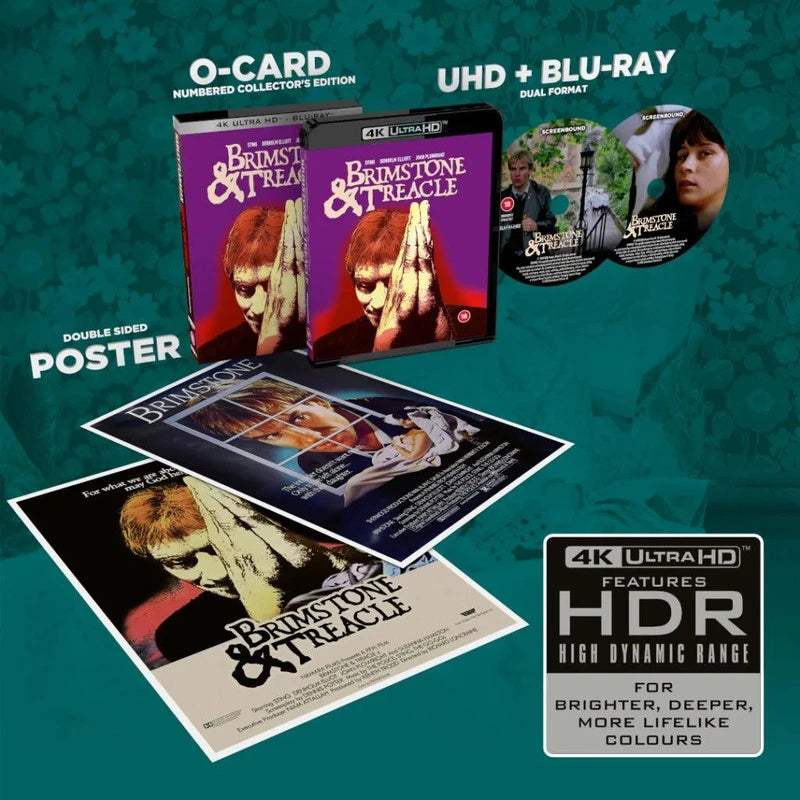 Box contents of Brimstone and Treacle Limited Edition (UK Import) [4K Ultra HD + Blu-ray]